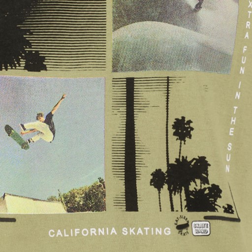 Jongens skate T-shirt groen
