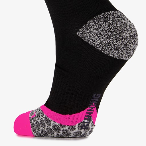 2 paar dames hardloopsokken roze zwart