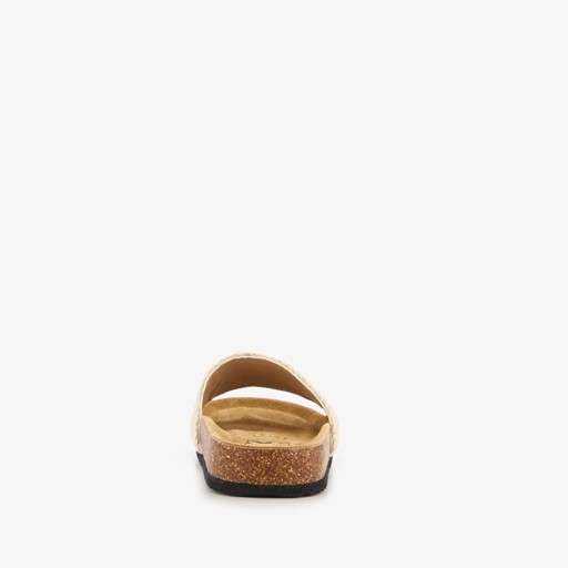 Dames bio slippers beige
