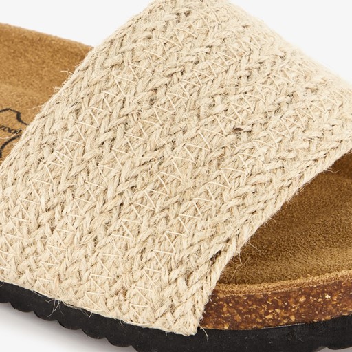 Dames bio slippers beige