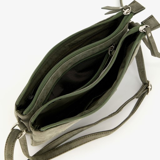 Dames schoudertasje groen