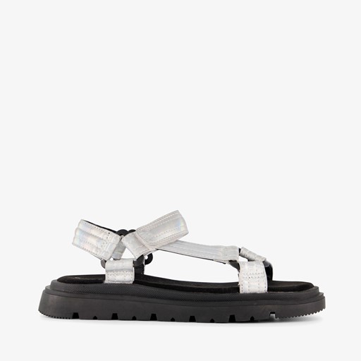 Meisjes sandalen zilverkleurig