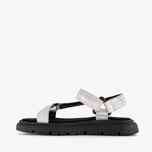 Meisjes sandalen zilverkleurig