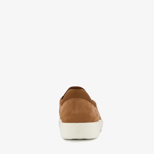 ECCO leren heren instappers cognac wit