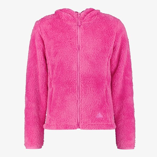 Fluffy fleece vest roze
