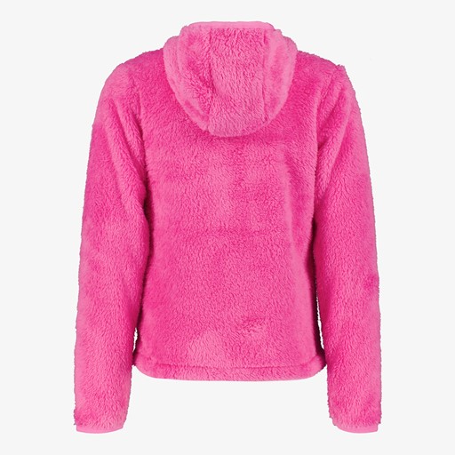 Fluffy fleece vest roze
