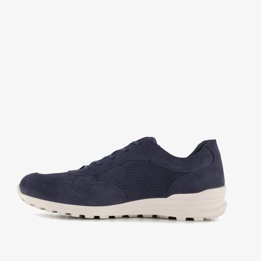 ECCO leren heren sneakers donkerblauw