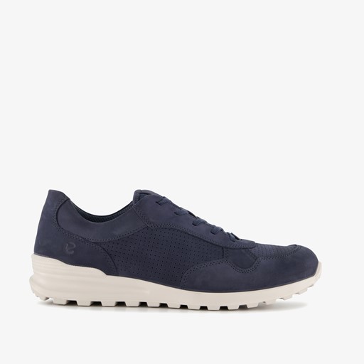 ECCO leren heren sneakers donkerblauw