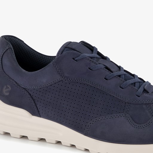 ECCO leren heren sneakers donkerblauw