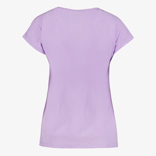 Dames T-shirt met structuur paars