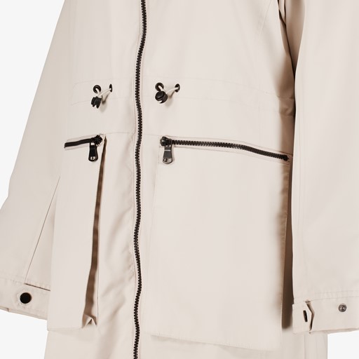 Dames parka zomerjas lichtgrijs