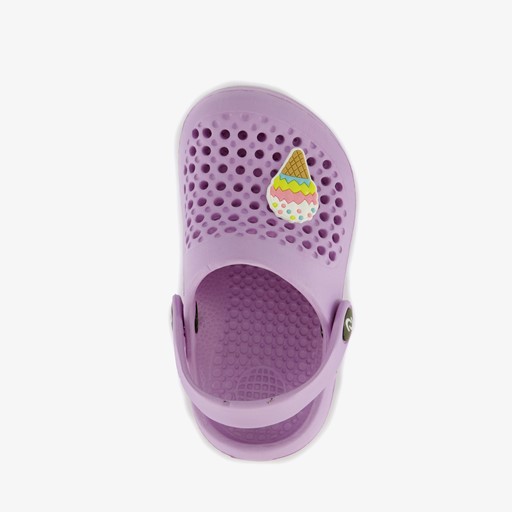 Kinder klompen lila ijsje