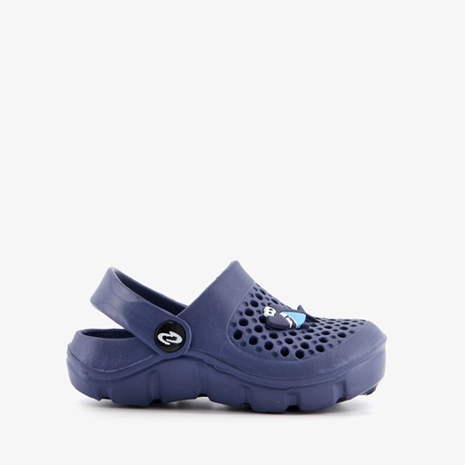 Kinder klompen blauw haai