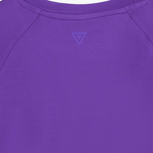 Cropped meisjes sport T-shirt paars