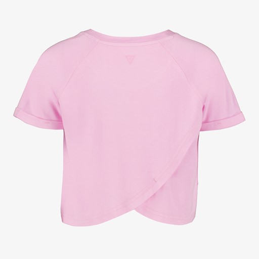Cropped meisjes sport T-shirt roze