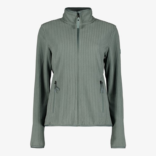 Dames outdoor fleece vest groen