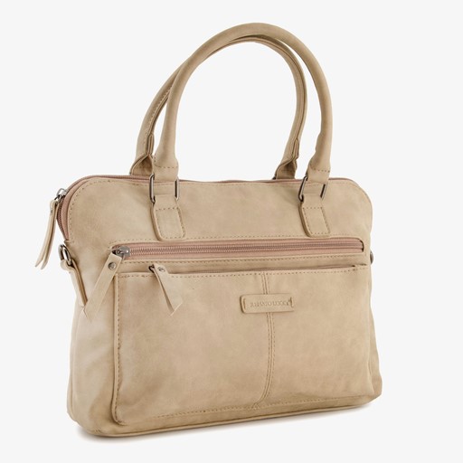 Dames schoudertas beige