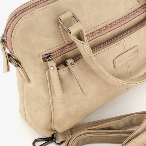 Dames schoudertas beige