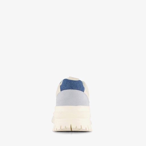 Dames dad sneakers wit denim