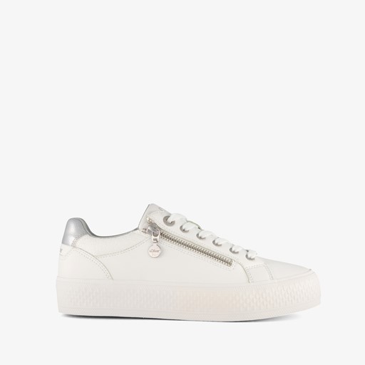 S.Oliver dames sneakers wit zilver