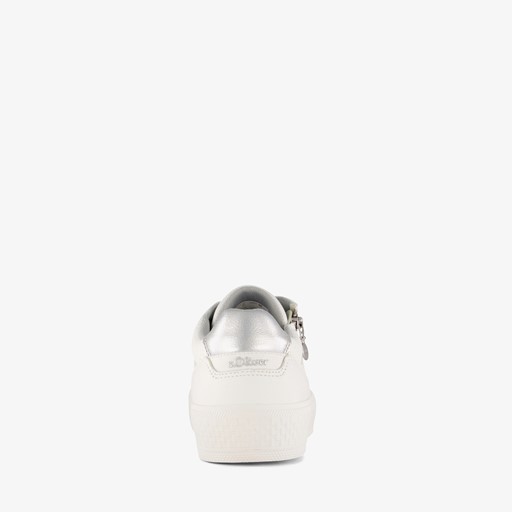 S.Oliver dames sneakers wit zilver