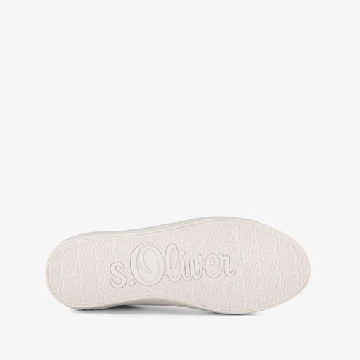 S.Oliver dames sneakers wit zilver