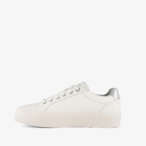 S.Oliver dames sneakers wit zilver