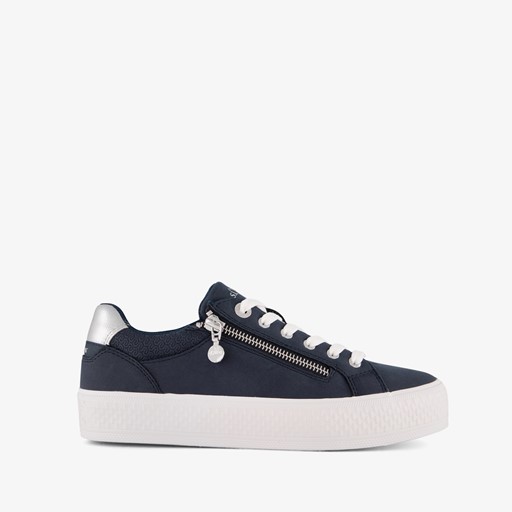 S.Oliver dames sneakers blauw zilver