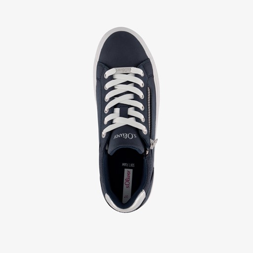 S.Oliver dames sneakers blauw zilver