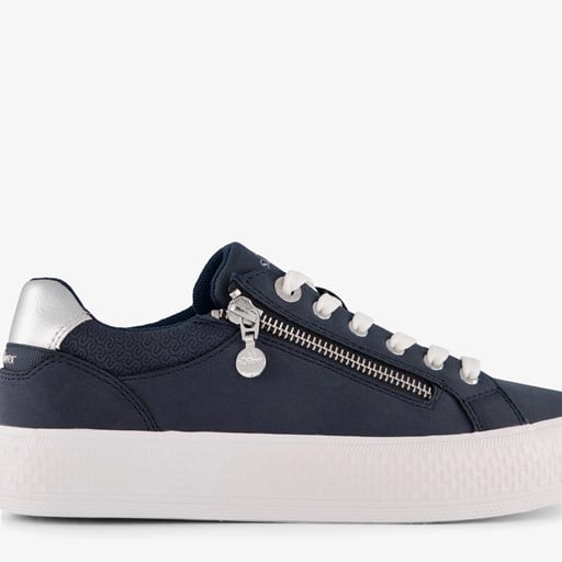 S.Oliver dames sneakers blauw zilver