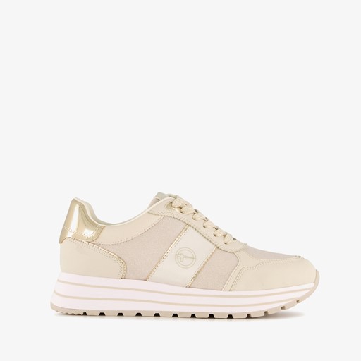 Dames sneakers goud beige