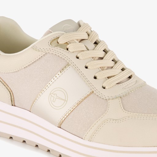 Dames sneakers goud beige