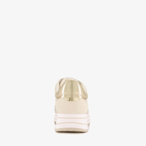 Dames sneakers goud beige