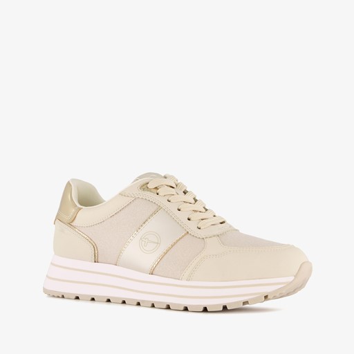 Dames sneakers goud beige