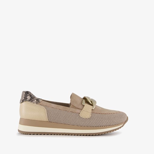 Dames instappers taupe