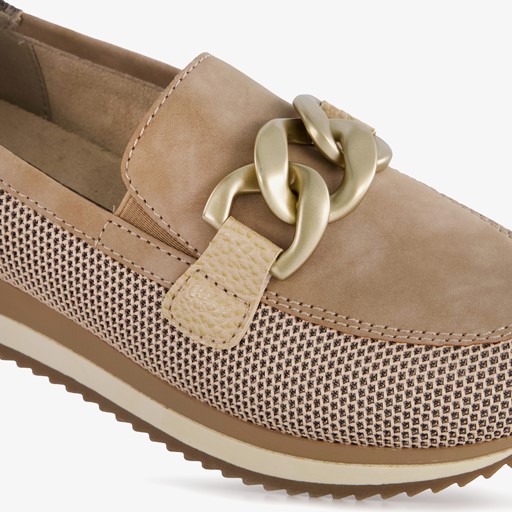 Dames instappers taupe