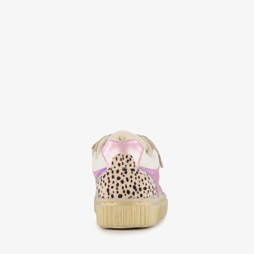 Leren meisjes sneakers metallic