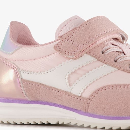 Meisjes sneakers roze beige