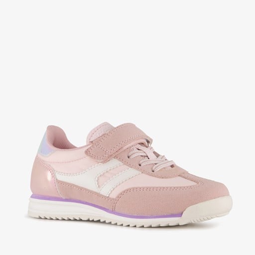Meisjes sneakers roze beige