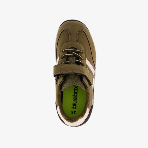 Jongens sneakers legergroen zwart