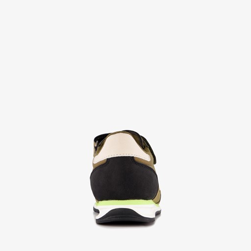 Jongens sneakers legergroen zwart
