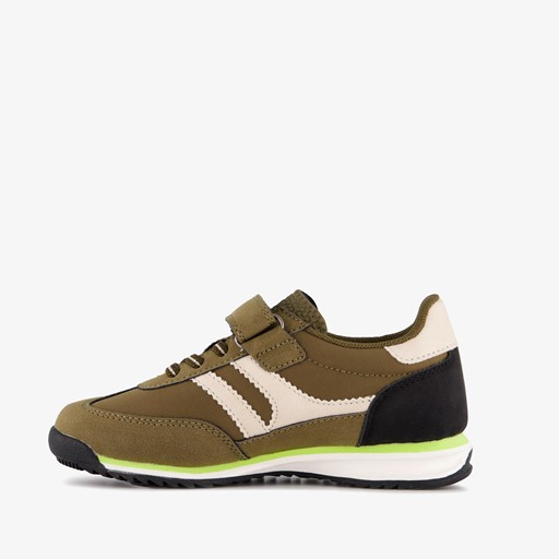 Jongens sneakers legergroen zwart