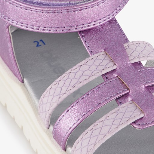Meisjes sandalen met glitters paars