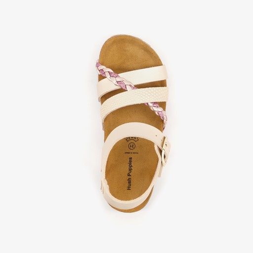 Meisjes bio sandalen goud roze