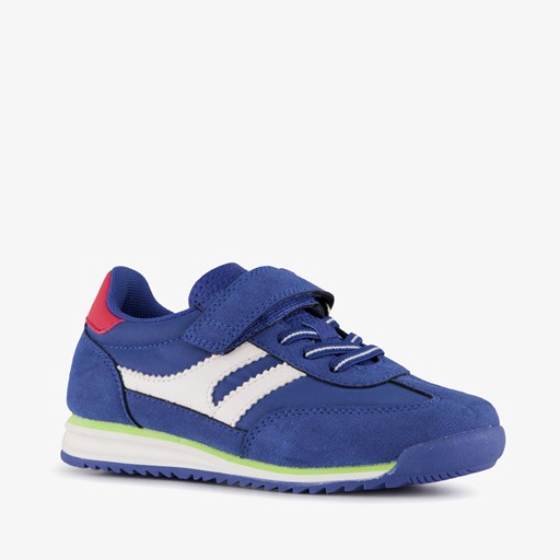 Jongens sneakers blauw rood