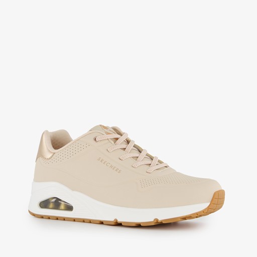 Skechers Uno-Shimmer Away dames sneakers beige online bestellen | Scapino
