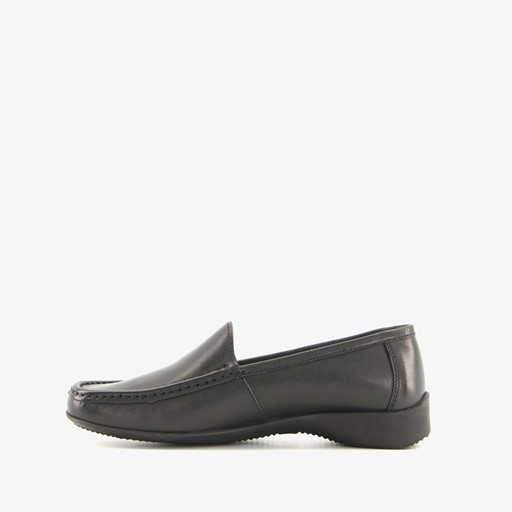 Leren dames mocassins zwart