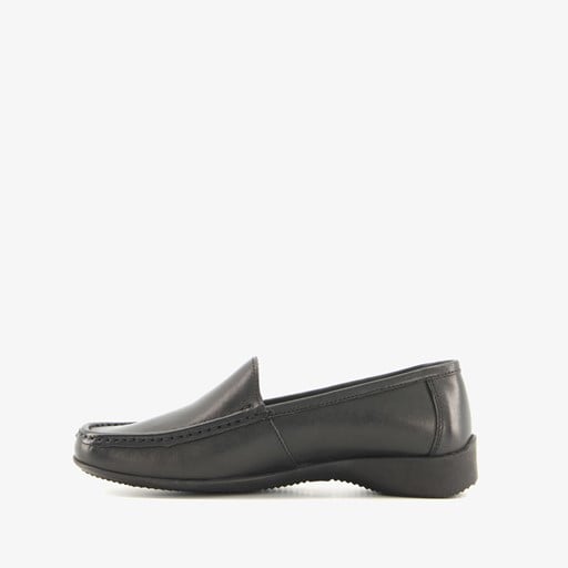 Leren dames mocassins zwart