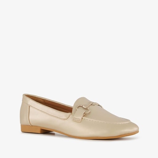 Dames loafers goudkleurig