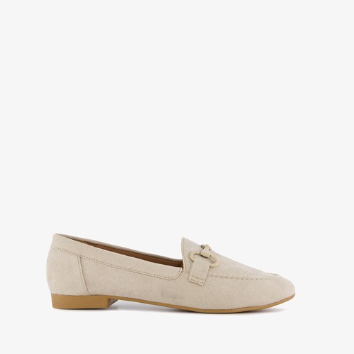 Dames loafers beige